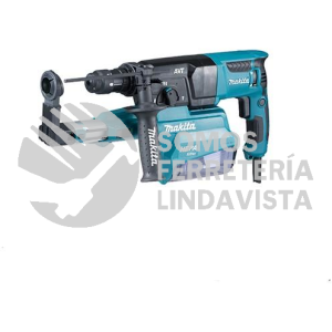 HR2650 MARTILLO ROTAT COMB SDS PLUS 1" V V R 0-4,600 IPM LIM TORQ BROQUERO 1/2" C/FILTRO HEPA,MALETIN 800W MAKITA