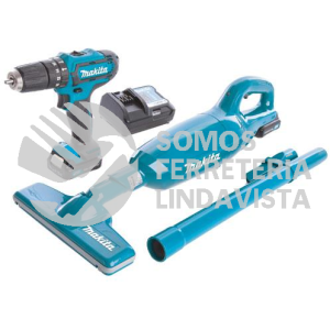CLX214X1 COMBO ( HP331D ROTOM + DCL106DZ ASPIRADORA) LI-ION 2 BAT 1 5 AH Y CARG 12V MAKITA