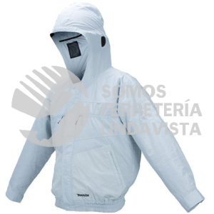 DFJ207ZXL CHAMARRA ELECTRO-VENTILADA A BATERIA LI-ION 18V GRIS S/BAT Y CARG MAKITA
