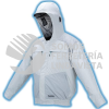 DFJ407Z2XL CHAMARRA ELECTRO-VENTILADA A BATERIA LI-ION 18V GRIS C/HOMBRERAS S/BAT Y CARG MAKITA