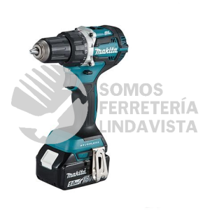 DDF484RFE ATORNILLADOR TALADRO 1/2"V V R 0-500 0-2,000 RPM M/BL LI-ION 2 BAT 3 0 A H C/IND Y CARG C/LUZ, FRENO MALETIN 18V MAKITA