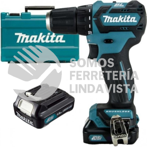 DF332DWYE ATORNILLADOR TALADRO 3/8" V V R 0-450 0-1,500 RPM M/BL LI-ION 2 BAT 1 5 A H Y CARG C/LUZ, BROQ CIERRE RAPIDO, MALETIN 12V MAKITA