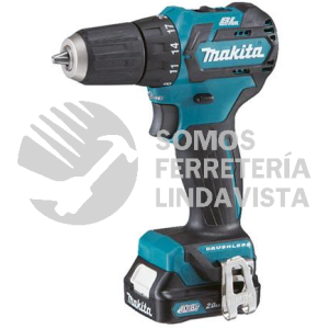 DF332DWME ATORNILLADOR TALADRO 3/8"V V R 0-450 0-1,500 RPM M/BL LI-ION 2 BAT 4 0 A H C/IND Y CARG C/LUZ, BROQ CIERRE RAPIDO, MALETIN 12V MAKITA