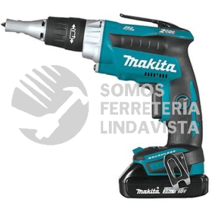 DFS250Z ATORNILLADOR P/MADERA V V R 0-2,500 RPM M/BL LI-ION S/BAT Y CARG C/LUZ 18V MAKITA