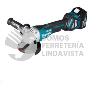 DGA467Z MINIESMERIL 115MM 4-1/2" 8 500 RPM M/BL IND BAT LI-ION S/BAT Y CARG, SWITCH TIPO PALETA C/FRENO 18V MAKITA
