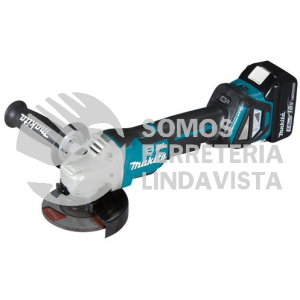 DGA468Z MINIESMERIL (BLUETOOTH) 115MM 4-1/2" 8 500 RPM M/BL IND BAT LI-ION S/BAT Y CARG, SWITCH DESLIZABLE C/FRENO 18V MAKITA