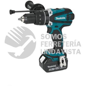 DHP458RMJ ROTOMARTILLO ATORNILLADOR 1/2"V V R 2 VEL 0-400 0-2,000 RPM LI-ION 2 BAT C/IND 4 0 AH Y CARG C/LUZ FRENO ESTUCHE MONT 18V MAKITA