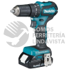 DHP483Z ROTOMARTILLO ATORNILLADOR 1/2"V V R 0-500 0-1,700 RPM M/BL LI-ION S/BAT Y CARG C/LUZ FRENO SUB COMPACT 18V MAKITA