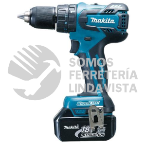 DHP459Z ROTOMARTILLO ATORNILLADOR V V R 0-400 0-1,500 RPM M/BL LI-ION S/BAT Y CARG C/LUZ,FRENO BROQ CIERRE RAPIDO 18V MAKITA