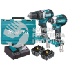 DLX2173S COMBO (DHP459 ROTOM + DTD153 ATORN IMP ) M/BL LI-ION 2 BAT 3 0 AH C/IND BAT Y CARG C/LUZ, MALETIN 18V MAKITA