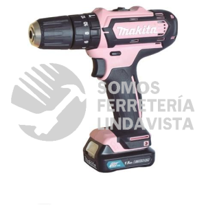 HP331DWYP1 ROTOMARTILLO ATORN (ROSA) 5/16"-3/8"V V R 0-450 0-1,700 RPM LI-ION 1 BAT 1 5 AH Y CARG LUZ BROQ CIERRE RAPIDO MALETIN LONA 12V MAKITA