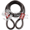 CSDL-12 CABLE CANDADO FLEXIBLE DE SEGURIDAD, DOBLE LAZO 1.2 METROS MIKELS