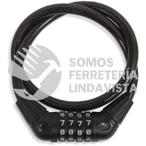CB-65 CABLE CANDADO DE COMBINACION 4 DIGITOS 65 CM MIKELS