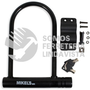 C-1824 CABLE CANDADO RIGIDO DE ACERO TIPO U CON ACCESORIOS MIKELS