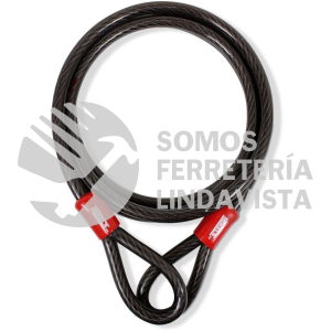 CSDL-30 CABLE CANDADO FLEXIBLE DE SEGURIDAD DOBLE LAZO 3 METROS MIKELS
