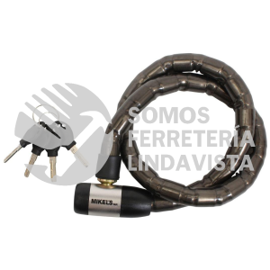 CCFI-1150 CABLE CANDADO FLEXIBLE INVIOLABLE CON CUBIERTA DE ACERO 1 METRO MIKELS