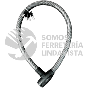 C-4612 CABLE CANDADO FLEXIBLE 4 LLAVES DE SEGURIDAD 1 METRO MIKELS
