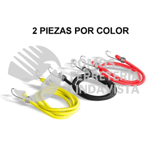 BU-6 CINTURONES ELASTICOS BUNGEES 6 PIEZAS MIKELS