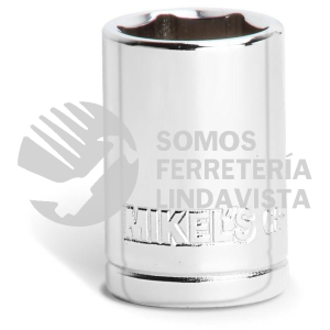 DC-1225 DADO CORTO 1/4" MILIMETRICO 12 MM 6 PUNTAS MIKELS