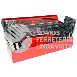 51115 JUEGO DE 115 BROCAS NEGRAS DE ACERO DE ALTA VELOCIDAD ZANCO RECTO URREA