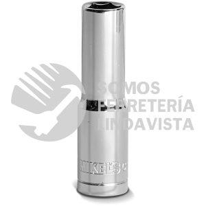 DL-1038 DADO LARGO 3/8" MILIMETRICO 10 MM 6 PUNTAS MIKELS