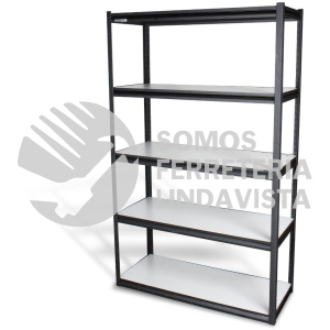 EMA-4824 ESTANTE PARA ALMACENAJE METALICO 48" X 18" 5 REPISAS 500 KILOGRAMOS MIKELS