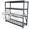 EMI-7724 ESTANTE PARA ALMACENAJE METALICO INDUSTRIAL 77" X 24" 4 REPISAS 2,500 KILOGRAMOS MIKELS