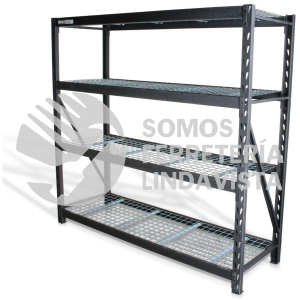 EMI-7724 ESTANTE PARA ALMACENAJE METALICO INDUSTRIAL 77" X 24" 4 REPISAS 2,500 KILOGRAMOS MIKELS