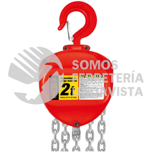 PM-26 POLIPASTO MANUAL 2 TONELADAS CADENA 6 METROS MIKELS