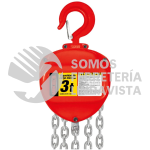 PM-36 POLIPASTO MANUAL 3 TONELADAS CADENA 6 METROS MIKELS