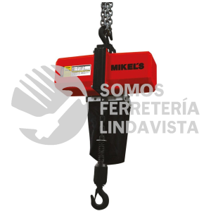 PEC-300 POLIPASTO ELECTRICO 300 KILOGRAMOS CADENA 3 METROS MIKELS