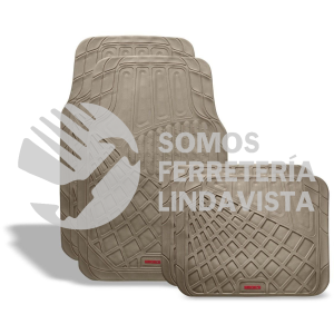 TA-3 TAPETES PARA AUTO DE HULE CAMELLO DE LUJO MIKELS