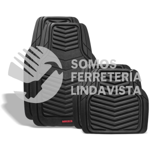 TA-4 TAPETE PARA AUTO DE HULE NEGRO PREMIUM MIKELS