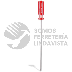 DC-186 DESARMADOR CRUZ 1/8" X 6" BARRA ACERO CROMADO MANGO PVC TAMER