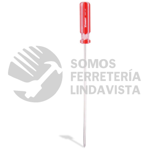DC-3168 DESARMADOR CRUZ 3/16" X 8" BARRA ACERO CROMADO MANGO PVC TAMER