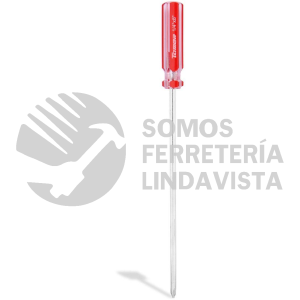 DC-148 DESARMADOR CRUZ 1/4" X 8" BARRA ACERO CROMADO MANGO PVC TAMER