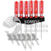 JD-6 DESARMADORES JUEGO 6 PIEZAS BARRA ACERO CROMADO MANGO PVC TAMER