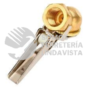 E106-2 INFLADOR DE LLANTAS DE LATON HEMBRA CON CUERDA INTERNA NACIONAL