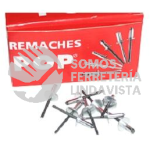 AD612BSLF REMACHE ALUMINIO ABIERTO ALUMINIO 3/16X3/4 (4 76MMX19 05MM) ALA ANCHA PZAS POP