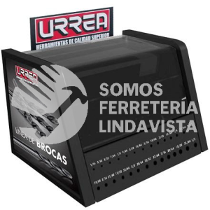 EXBROCAU EXHIBIDOR CON BROCAS NEGRAS DE ACERO DE ALTA VELOCIDAD, 710 PIEZAS URREA