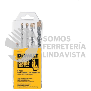 DW5470 JUEGO DE 5 BROCAS SDS PLUS ROCK CARBIDE DEWALT