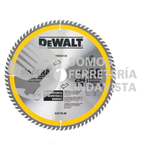 DWA03130 DISCO SIERRA 10" 80DPP DEWALT