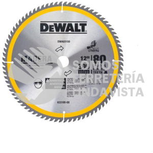 DWA03150 DISCO SIERRA 12" 80DPP DEWALT