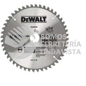 DWA03200 DISCO SIERRA 7-1/4" 48DPP ALUMINIO DEWALT