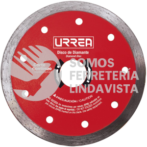 DDIC7 DISCO DE DIAMANTE CONTINUO, 7" URREA