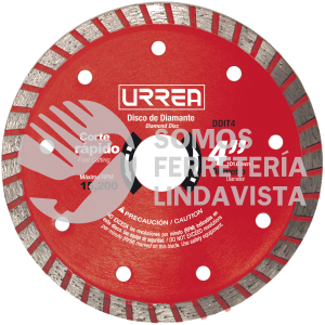 DDIT4 DISCO DE DIAMANTE TURBO, 4" URREA