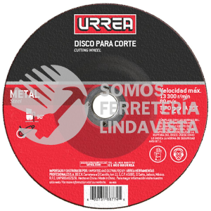 AMCD07 DISCO ABRASIVO TIPO 27 PARA METAL 7" X 1/8" URREA