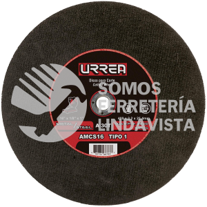 AMCS16 DISCO ABRASIVO TIPO 1 PARA METAL 16" X 1/8" URREA