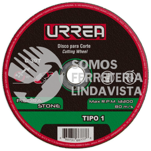 ASCD07 DISCO ABRASIVO TIPO 1 PARA PIEDRA 7" X 5/64" URREA