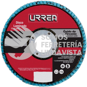 FD454 DISCO LAMINADO TIPO 29 GRANO 40, 4-1/2" URREA
